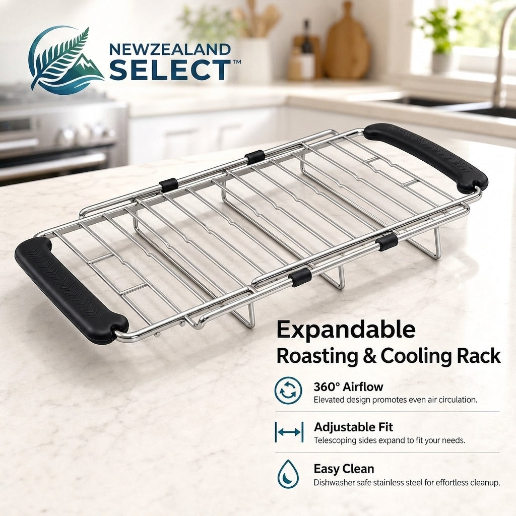 newzealandselect™ RackLift AirCrisp Expandable Roasting & Cooling Rack